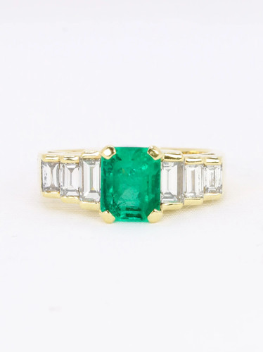 Bague art deco jaune - deco, or