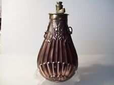 chasse poire a poudre noire vide en cuivre collection