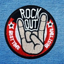 Patch Écusson Rock out Let's