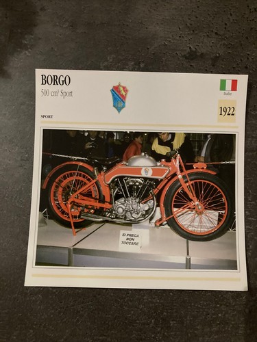 Carte fiche moto collection - carte,