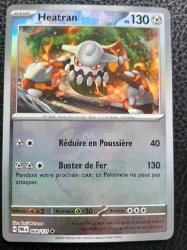 Carte pokémon heatran - pokémon, :