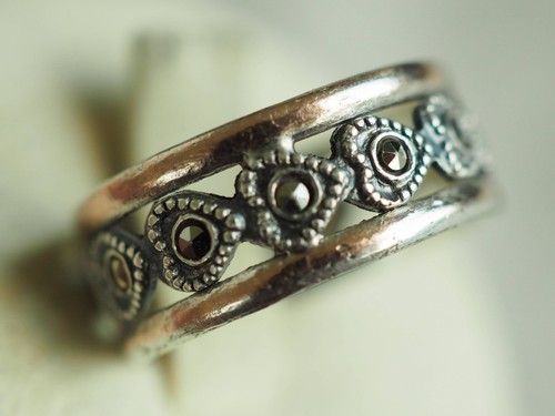 Bague anneau ancien argent - ancien,