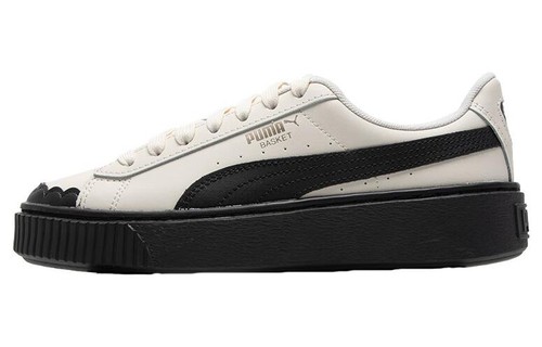 Puma basket cream white black - white,