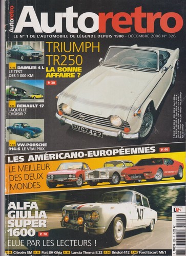Auto retro 326 triumph - auto,