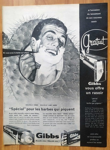 Publicité papier rasoir - papier,