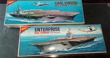 NICHIMO motorized Aircraft Set ENTERPRISE No.U324 & CARL VINSON No.U323  N.I.B