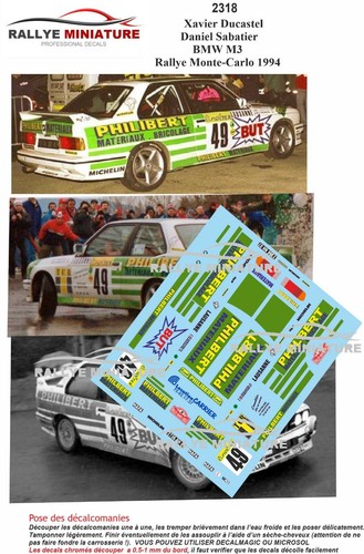 Decals ref 2318 - bmw, m3