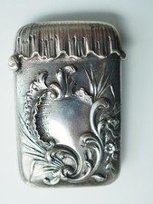 PYROGENE ANCIEN ARGENT MASSIF ANTIQUE SILVER VESTA CASE