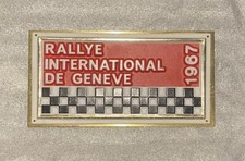 Plaque Rallye De Genève 1967