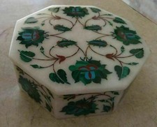 Marbre Boîte à Bijoux Demi