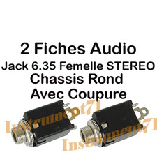 2 Fiches Jack 6,35 STEREO