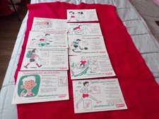 LOT DE 9 BUVARDS ANCIEN BUVARDS OFFERT PAR LE CENTRE D ETUDES DU SUCRE
