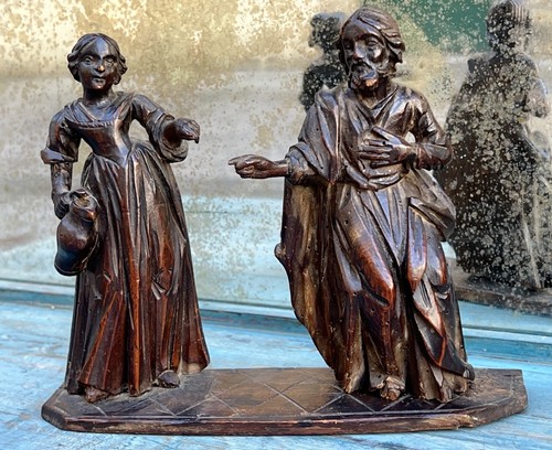 Sculpture bois haute époque - bois,