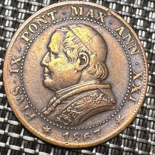 Vatican piece soldo 1867 - de,