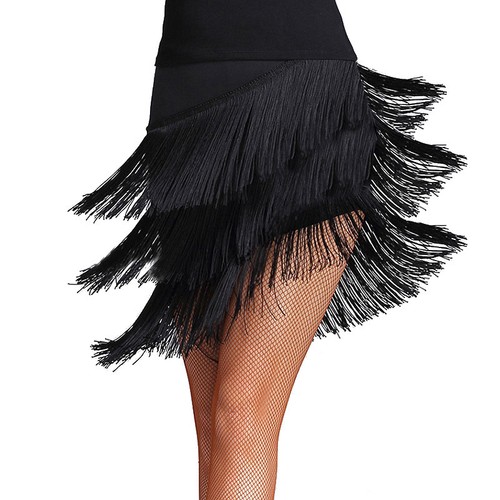 Jupe danse samba franges - de,