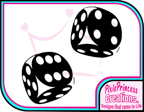 Dice autocollant vinyle rpg - h,
