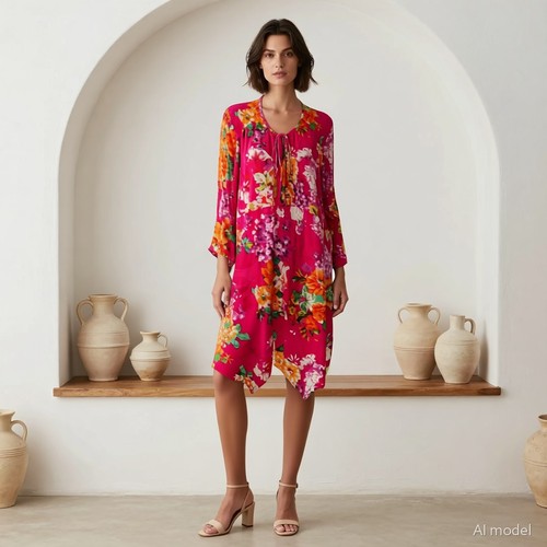 Grande taille boho - taille, robe