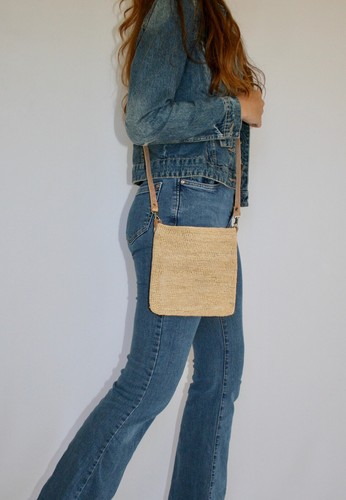 Sac pochette en raphia - sac,