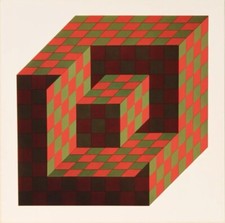 Victor VASARELY Offset 1975 Op