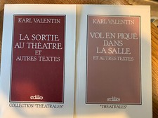 KARL VALENTIN.4 LIVRES COLLECTION THÉÂTRALES.