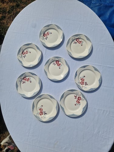Lot assiettes plates - de, 8