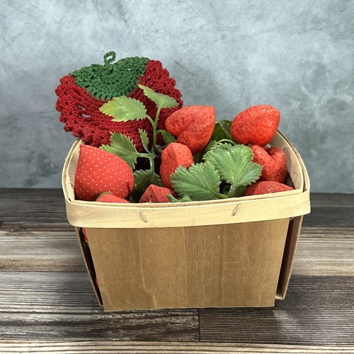 Vintage strawberry basket - vintage,
