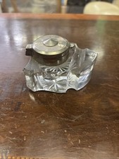 Ancien Encrier Cristal 