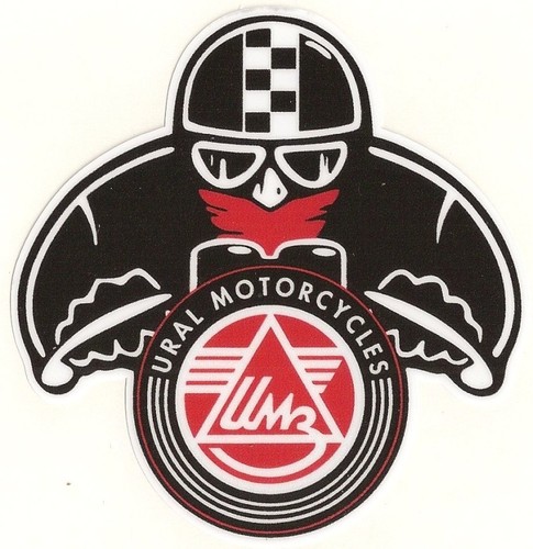 Ural biker sticker vinyle - biker,