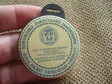 CELLULOID ADV FOB ~ ROYAL PACKET NAVIGATION CO ~ ID'ED BADGE PORT WASHINGTON NY