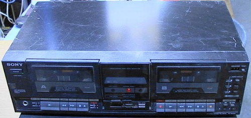 Sony dual cassette tape - sony, deck
