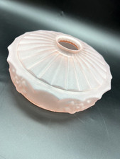 Abat-jour/Suspension art déco pâte de verre rosé (  Décoration Vintage )