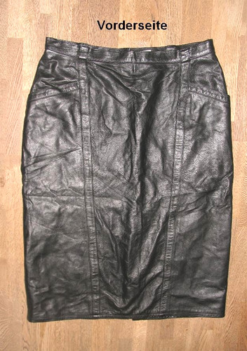 Robe midirock cuir - robe,