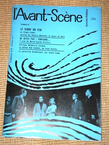 Avant scene theatre - l'avant, n°