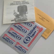 Manuel Instructions Et Autocollants Moteur Modélisme THUNDER TIGER JA-0130