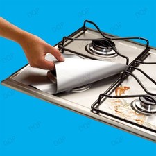 4x Cuisinière à Gaz Protecteur Revêtements Réutilisable Silicone Lave-Vaisselle