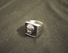 Chevalière Lion Argenté