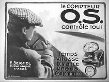 AD PRINT Original 1913 THE COUNTER O.S. CONTROL ALL - E.SEIGNOL
