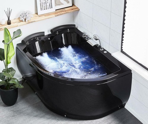 Luxe whirlpool baignoire noir - whirlpool,