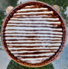 Assiette Porcelaine Luneville Babonviller Kg Peinte Main Zébré Rare Vintage