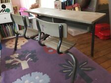 Bureau / Pupitre D’écolier Double