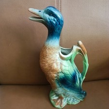 pichet canard en barbotine