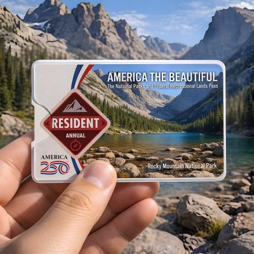 National park pass sleeve - park,