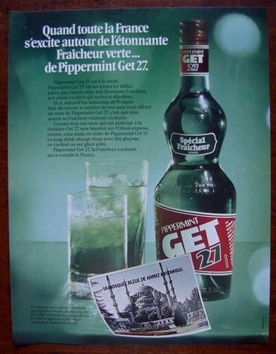 Publicité papier liqueur - publicité,
