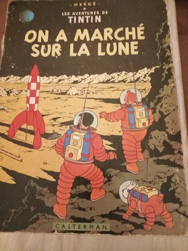 Tintin marché sur la - "on,