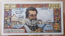 FRANCE Billet 5000 FRANCS  05/12/1957 sup-