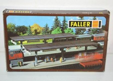 Ancienne maquette gare train 2 quais FALLER 2120 modélisme vintage W. Germany