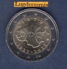 2 Euro Commémo Lituanie 2022 100 Ans de Basket-Ball SUP SPL Lietuva