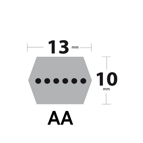 Courroie hexagonale high - aa-68,