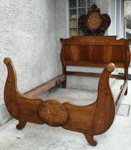 Ancien lit double charles - ancien,