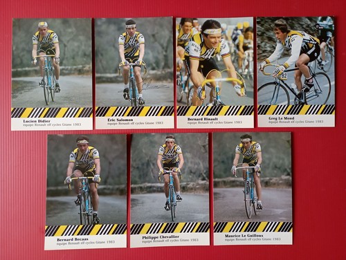 Lot cartes cycliste de - 7,